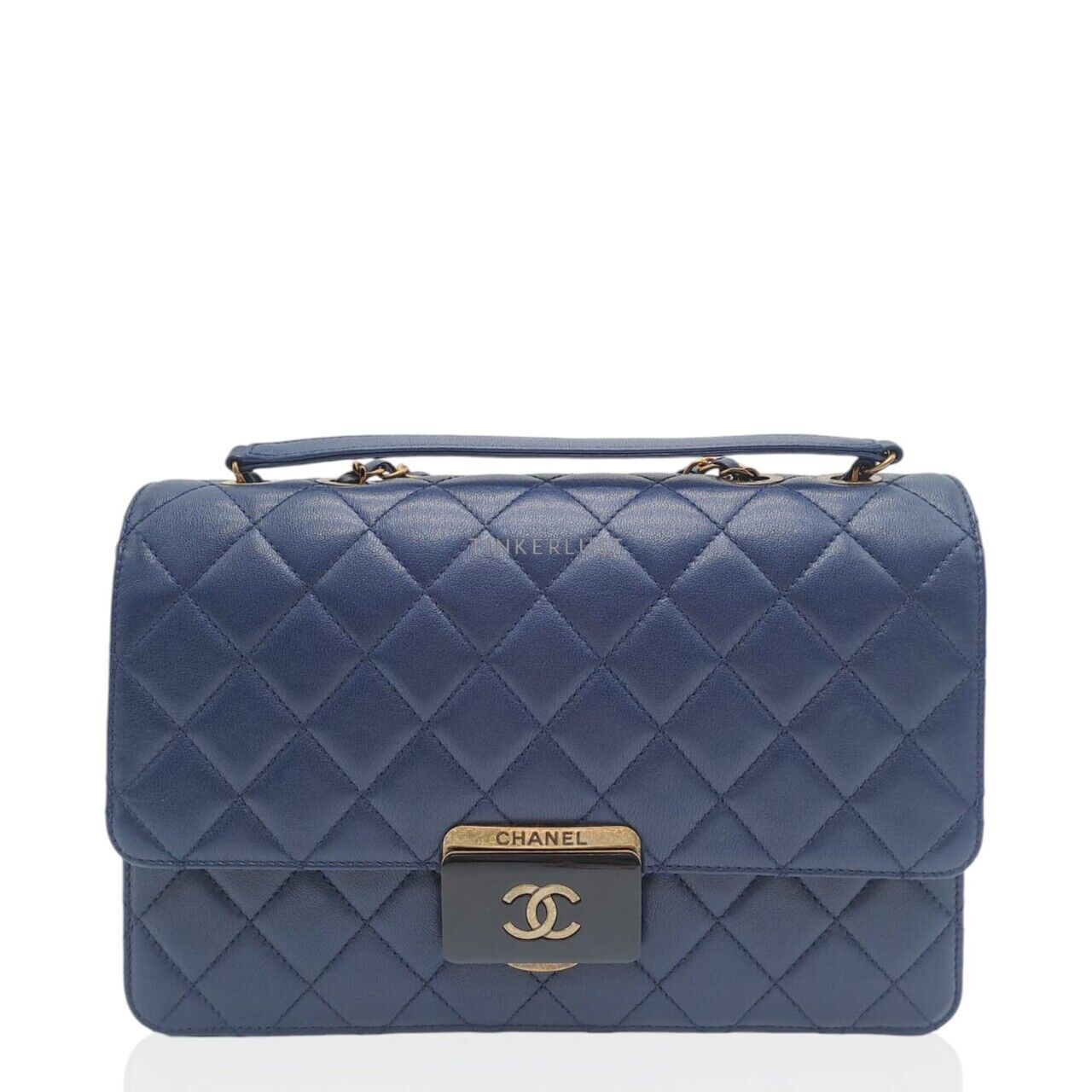 Chanel blue shoulder bag outlet